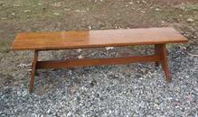 5 Foot Oak Trestle Bench [07-353]