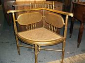 Giltwood Caned Corner Chair [07-378]